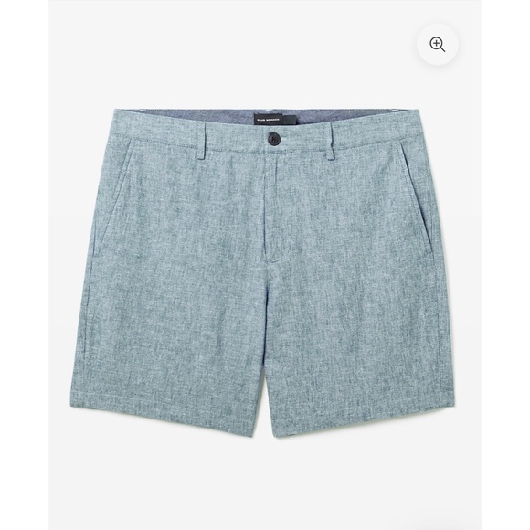 *Club Monaco* Baxter Chambray Linen 7" Shorts - Picture 5 of 13